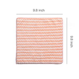 ZBORH 10PCS Super Absorbent Cleaning Cloths, Kitchen Towels Dish Towels, Multipurpose Reusable Dish Cloths, Double-Sided Microfiber Cleaning Rags for Dish Drying Washing, Furniture, Car, Bowl,