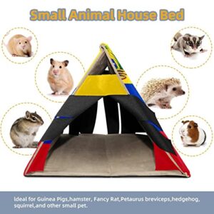 RATGDN Small Pet Hideout Flag of Venezuela Hamster House Guinea Pig Playhouse for Dwarf Rabbits Hedgehogs Chinchillas