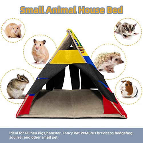 RATGDN Small Pet Hideout Flag of Venezuela Hamster House Guinea Pig Playhouse for Dwarf Rabbits Hedgehogs Chinchillas