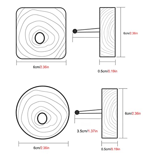 LHLLHL Nanmu Sticky Hook Wall Hanging Porch Wall Behind The Door Hanger Rack Coat Hook Free Household Strong Hook