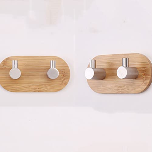 LHLLHL Clothes Hook Towel Keys Adhesive Hook Stainless Steel Rustproof Coat Towel Holder Bathroom Hanger