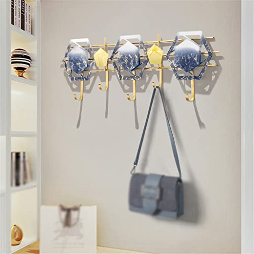 LHLLHL Fashion Behind The Door Creative Coat Hooks Wall Porch Racks On The Wall Personalized Entrance Door Decorative Hooks