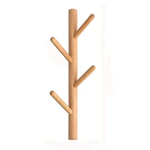 lhllhl handcraft natural wood tree branch hook handmade coat hanger beech hat key hook wall mounted clothes rack