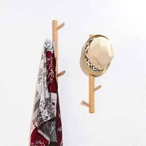 LHLLHL Handcraft Natural Wood Tree Branch Hook Handmade Coat Hanger Beech Hat Key Hook Wall Mounted Clothes Rack