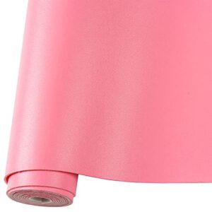 smooth solid color faux leather sheets roll 12"x53" (30cmx135cm),very suitable for making crafts, leather earrings, bows,sewing (pink)