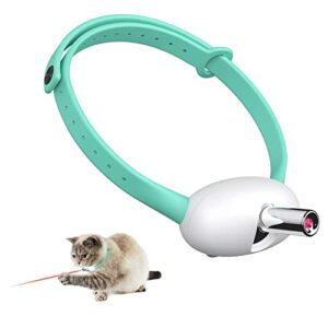 hom-outdeer cat toys led pointer, cats chaser wearable automatic cat toys collar,interactive pet training exercise tool,usb rechargeable amusing collar,upgraded lengthened light head