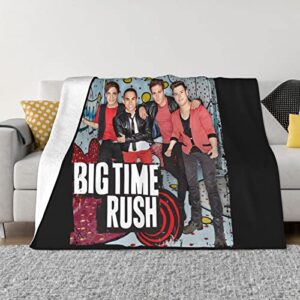 cuples big singer time band ru popularity sh blanket suitable for all seasons fashion backpacking 80"x60" black