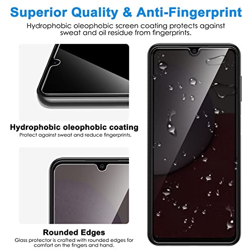 LYWHL [2 Pack for Samsung Galaxy A14 5G Privacy Screen Protector, Anti Spy Tempered Glass 9H Hardness Protective Film for Galaxy A14 6.6”, Anti Scratch Case Friendly Bubble Free Easy Install - Black