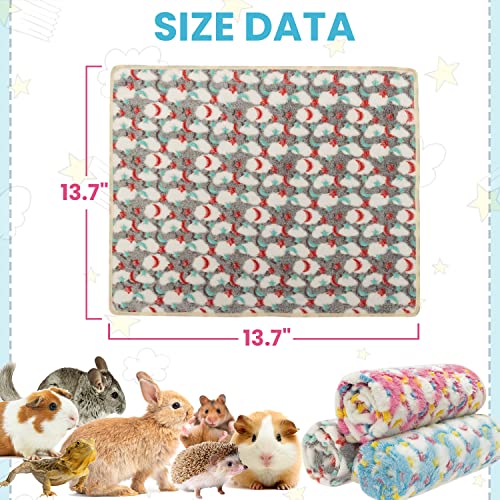 CUSOZWO Guinea Pig Bedding Mat - 3 Pack Waterproof Washable Rat Cage Liner Bedding Accessories Soft Fleece Blankets for Rat, Rabbit, Chinchila, Hedgehog, Ferret, Hamster, Small Animals