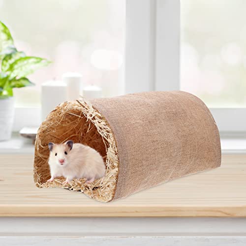 UKCOCO Hamster Tunnel Tube, Small Animals Hideout Nest DIY Arched Hiding Interactive Toy for Rabbit Squirrel Chinchilla Ferrets Rat