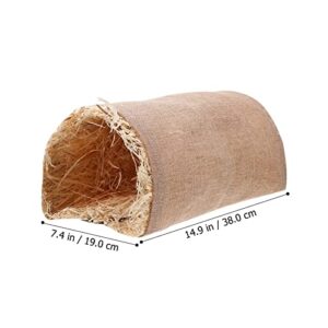 UKCOCO Hamster Tunnel Tube, Small Animals Hideout Nest DIY Arched Hiding Interactive Toy for Rabbit Squirrel Chinchilla Ferrets Rat