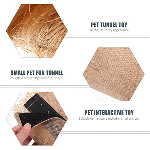 UKCOCO Hamster Tunnel Tube, Small Animals Hideout Nest DIY Arched Hiding Interactive Toy for Rabbit Squirrel Chinchilla Ferrets Rat