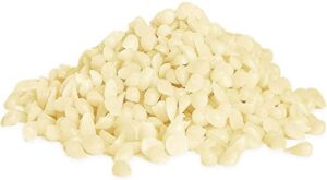 beeswax pellets 10 lb, white, pure, bees wax pastilles, triple filtered, great for diy projects, lip balms, lotions