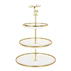 3 tier porcelain cake stand，afternoon tea stand，3 tier cupcake stand for party，dessert table display set，cupcake stand for 24 cupcakes，tiered tray stand，three tier dessert stand