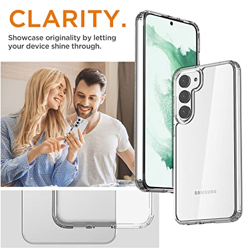 AICase for Samsung Galaxy S23 Plus Case Clear,Anti YellowingTransparent Shockproof Protective Phone Slim Hard PC Back+Soft TPU Bumper Cover for Samsung S23+/Plus 5G (6.6 inch) 2023