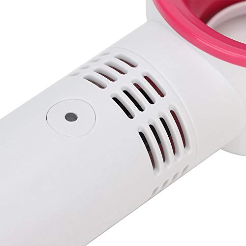 Bladeless Fan, Hand Held Fans, Portable Mini USB Air Conditioning Cooler Face Fan Grafting False Eyelashes Fan, Rechargeable Eyelash Fan Dryer(White)