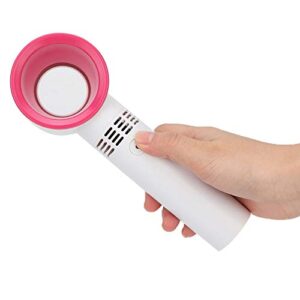 Bladeless Fan, Hand Held Fans, Portable Mini USB Air Conditioning Cooler Face Fan Grafting False Eyelashes Fan, Rechargeable Eyelash Fan Dryer(White)