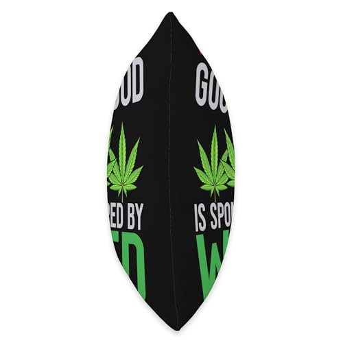 Funny Weed Lover Gifts Cannabis Pot Smoker Weed Good Mood Smoking Marijuana 420 Throw Pillow, 18x18, Multicolor