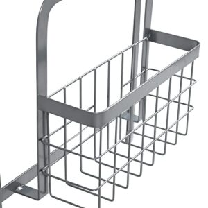 Household Essentials Metal Magnetic Organizer Rack, Grey