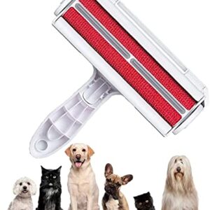 Pet Hair Remover Roller - Reusable Cat & Dog Hair Remover for Furniture, Couch, Carpet, Car Seats or Bedding - Portable, Multi-Surface Fur Roller & Animal Hair Removal Tool with Comfy Non-Slip Handle