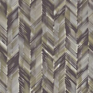texco inc geometic pattern printed abstract design on dty brushed fabric/4 way stretch, brown olive 2 yards