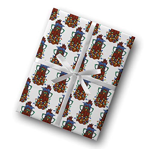 Funny Quirky Mama Chicken Gift Wrap Country X-mas Thick Christmas Wrapping Paper (6 foot x 30 inch roll)