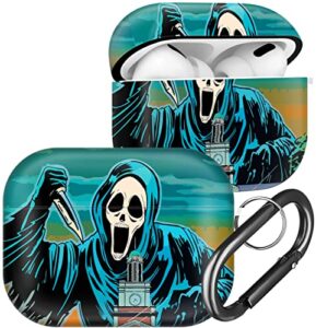 ulirath green skeleton for airpod pro 2 gen case 2022 skull funny unique design cases scary cute for airpods air pods pro 2022 design skeleton cover cases skin for boys girls kids