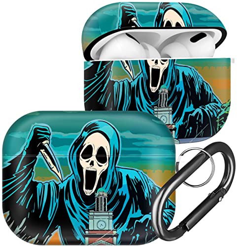 Ulirath Green Skeleton for AirPod Pro 2 Gen Case 2022 Skull Funny Unique Design Cases Scary Cute for AirPods Air Pods Pro 2022 Design Skeleton Cover Cases Skin for Boys Girls Kids