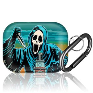 Ulirath Green Skeleton for AirPod Pro 2 Gen Case 2022 Skull Funny Unique Design Cases Scary Cute for AirPods Air Pods Pro 2022 Design Skeleton Cover Cases Skin for Boys Girls Kids