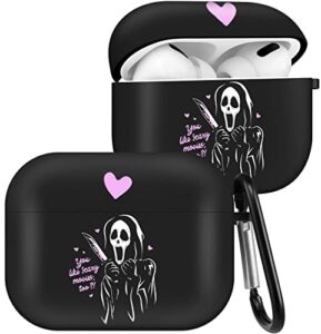 ulirath for airpod pro 2019 /pro 2 case 2022 skull unique design cases scary cute for airpods air pods pro 2nd design skeleton cover cases skin for boys girls kids skull