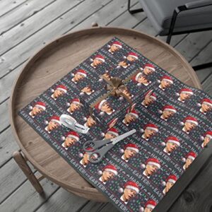 Biden Christmas Wrapping Paper Sheet, Christmas Wrapping Paper, Hat Santa Biden Wrapping Paper, Biden Wrapping, Funny Gift Wrap 24" × 36" 24" × 60"