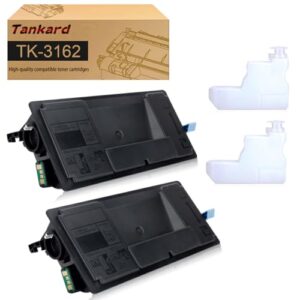 tankard compatible toner cartridge tk3162 tk-3162 replacement for kyocera ecosys p3145dn m3145dn m3145idn m3645dn m3645idn p3045dn p3050dn p3055dn p3060dn laser printers (2-pack black)