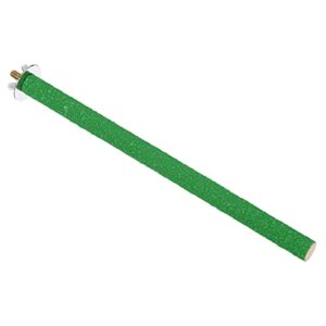 patikil 0.6x9.8 inch bird cage perch, parrot stand paw grinding stick bird for parakeet cockatiel cage accessory, green