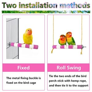 Bird Toys, Parrot Toys, Natural Quartz Sand Rod, Bird Perch Rod, cage Accessories, Suitable for Macaws, buki Birds, Love Birds, Finches, Small and Medium-Sized Birds Habitat