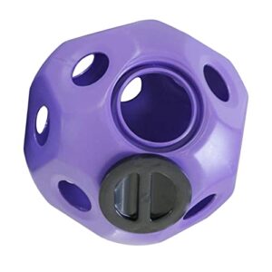 shamjina horse treat ball hay feeding toy hay feeder ball for horse stable stall, purple