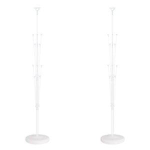 balloon column stand kit set of 2 - balloon tower with stand, base, and pole,backdrop decoration for wedding, baby shower, birthday party, or bachelorette parties (no balloon)
