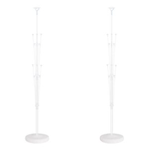 Balloon Column Stand Kit Set of 2 - Balloon Tower with Stand, Base, and Pole,Backdrop Decoration for Wedding, Baby Shower, Birthday Party, or Bachelorette Parties (No balloon)