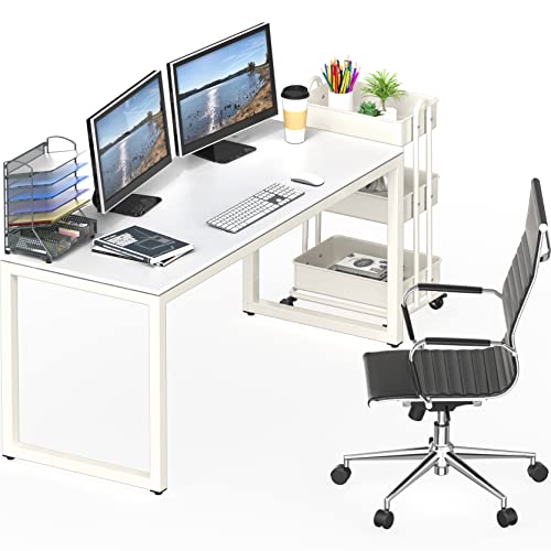 SHW Artwork Solo Desk, White