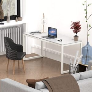 SHW Artwork Solo Desk, White