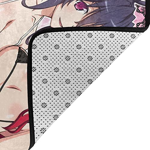 Manga High School DxD Carpet Ultra Large Anti Slip Area Rug Cozy Home Decor Floor Rug for Kids Bedroom Living Area Room Bedroom 72"X48"