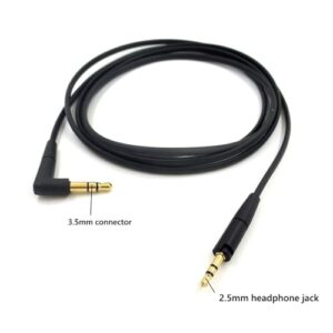 V-MOTA Earphone line Cable Compatible with Sennheiser HD400S HD350BT HD4.30 HD4.40BT HD4.50BTNC HD450BT HD458BT Momentum Over-Ear Headset,1.4 Meters / 4.6 feet