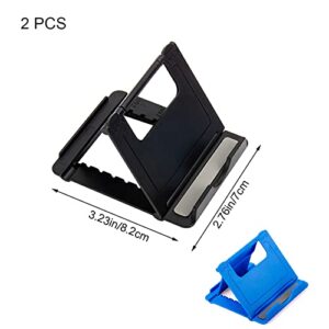 YidaSouko 2 Pcs Cell Phone Stands Foldable Phone Holders Adjustable Smartphone Stands for Small Tablets and Other Phones