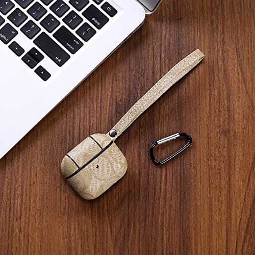 Raimot Airpods 3rd Leather Elegant Case with Keychain Fully Protective Case for Airpods Accessories Gifts (Airpods 3rd Generation)