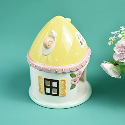 Didiseaon Bunny Decor Summer Decor Cool Hamster House Hideout Ceramics Mushroom Shape Cute Small Animal Pet Squirrel Hedgehog Chinchilla Hamster Cage Accessories Bunny Decor Summer Decor