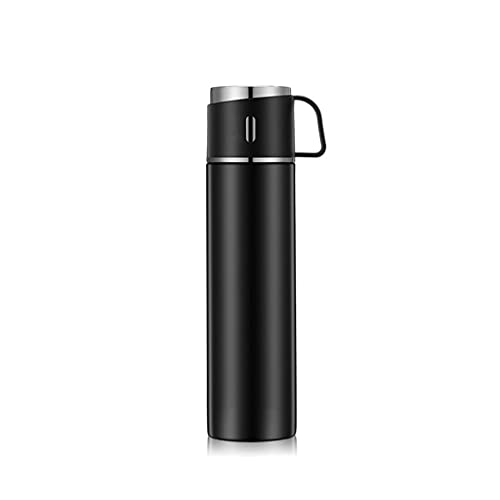 MIAOHY 450/600ml Double Wall Stainles Steel Water Bottle Thermos Keep Hot and Cold Insulated Vacuum Flask for Business Sport (Size : 600ml)