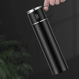 MIAOHY 450/600ml Double Wall Stainles Steel Water Bottle Thermos Keep Hot and Cold Insulated Vacuum Flask for Business Sport (Size : 600ml)