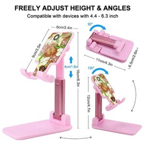 Vege Pizza Pattern Cell Phone Stand Foldable Tablet Holder Adjustable Cradle Desktop Accessories for Desk