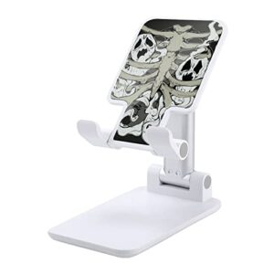 ribcage skeleton ghosts cell phone stand foldable tablet holder adjustable cradle desktop accessories for desk
