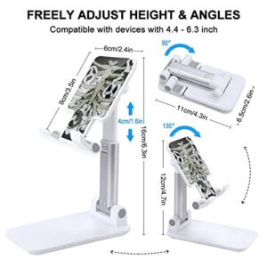 Ribcage Skeleton Ghosts Cell Phone Stand Foldable Tablet Holder Adjustable Cradle Desktop Accessories for Desk