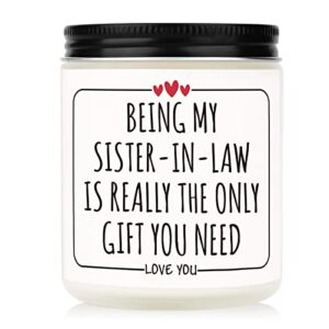 afterprints sister in law gifts, unique candle gift for sister in law, funny gift for sister in law on birthday christmas thanksgiving, scented candles present